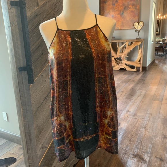 Clover Canyon Sequin Sleeveless Tank - Picture 1 of 10